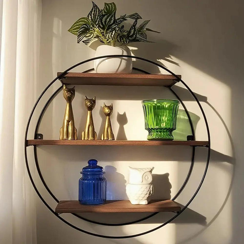 Wall Shelf - Floating Wood 3-Tier by House Of Avana