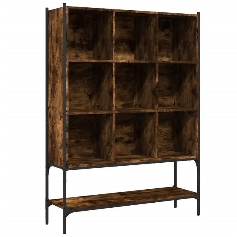Wall Shelf - Geometric Smoked Oak Wooden by House Of Avana