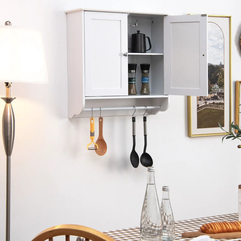 Wall Mounted Bathroom Storage Medicine Cabinet with Towel Bar by DirectDeals