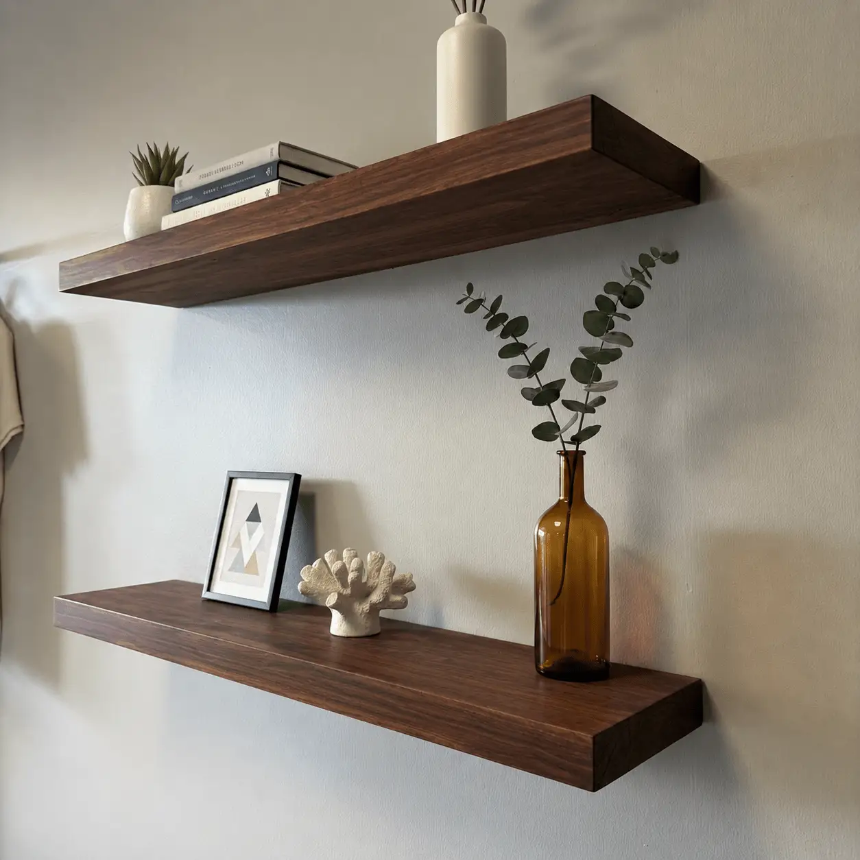 Walnut Floating Shelf - 1.75" Thick by Seeds & Sawdust