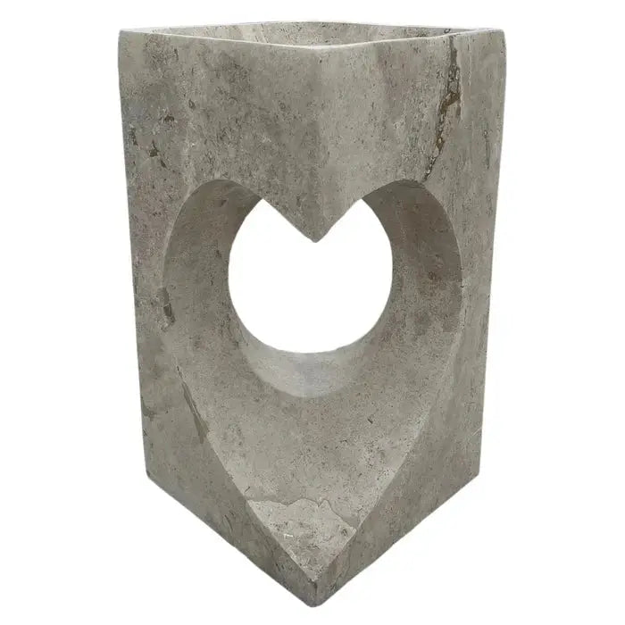 Walnut Travertine Pedestal Sink Handcrafted Hearth Design 18 by GobekDesign