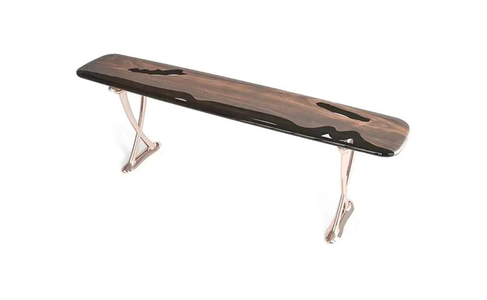Resin Console Table- Foyer Table- Entryway Table (without mirrors) | Osso Collection by Gizz