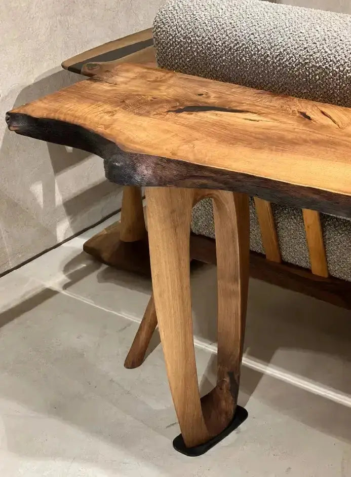 Rustic Console And Sofa Table Made Of Walnut by Gizz