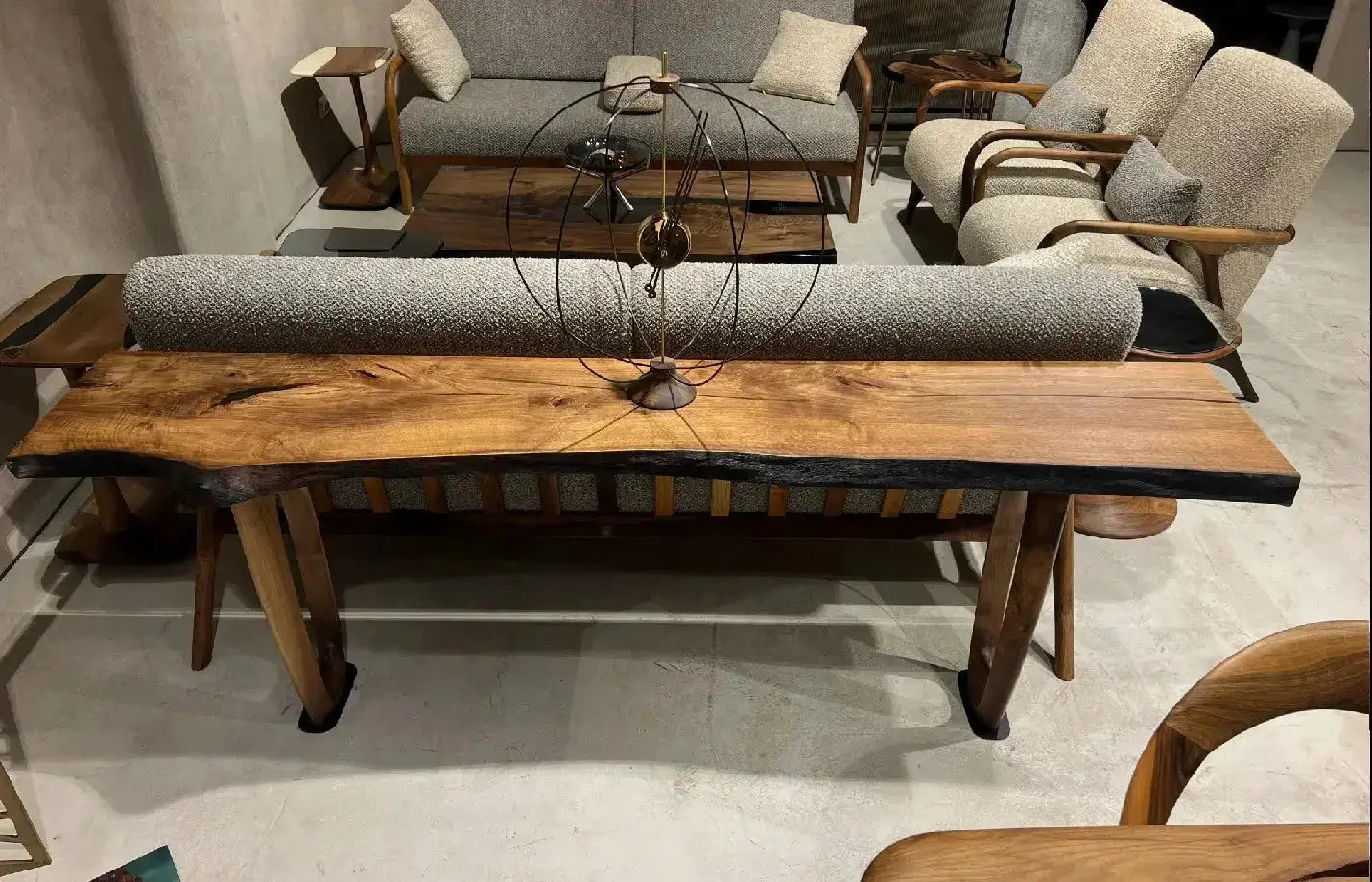 Rustic Console And Sofa Table Made Of Walnut by Gizz