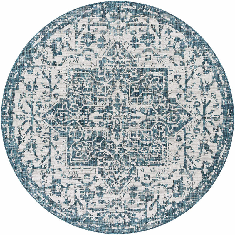 Teal Kilmacolm Indoor & Outdoor Area Rug - Clearance by Boutique Rugs
