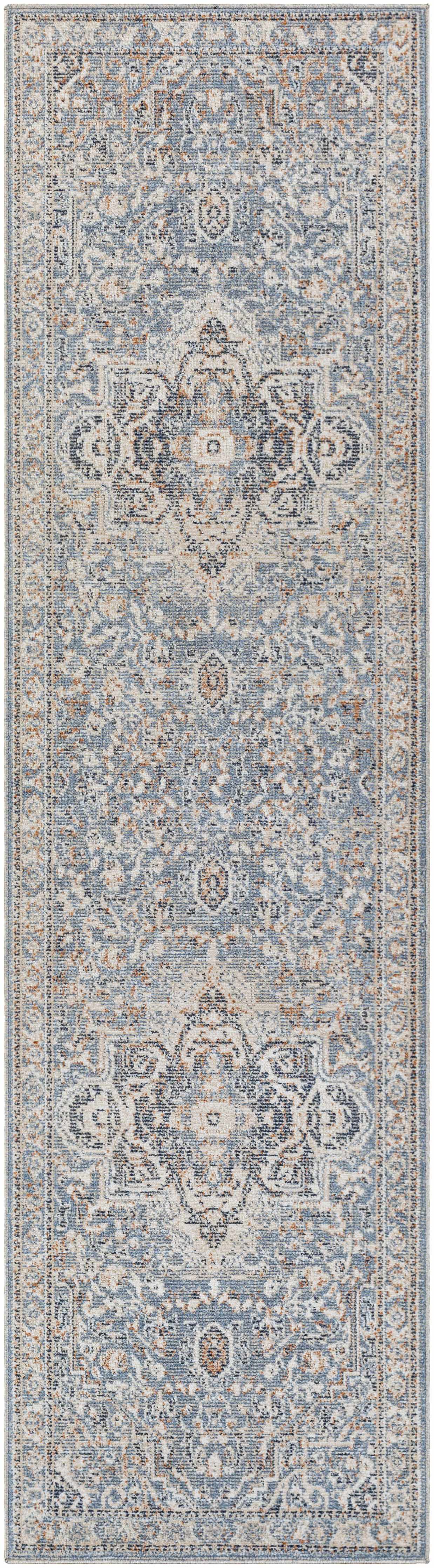 Buguey Cream&Blue Area Rug - Clearance by Boutique Rugs