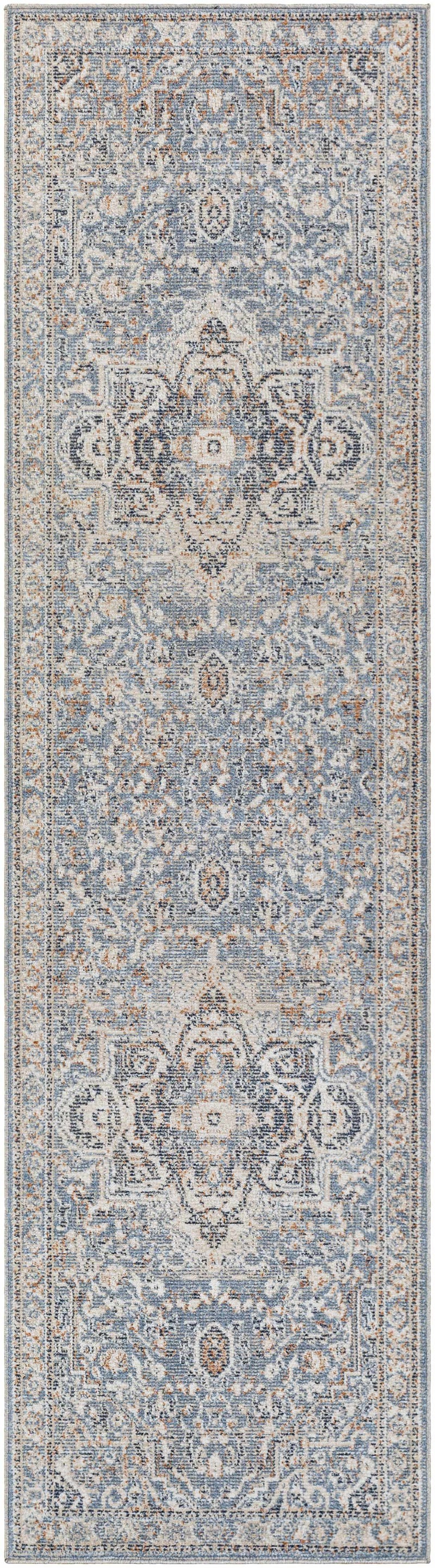 Buguey Cream&Blue Area Rug - Clearance by Boutique Rugs