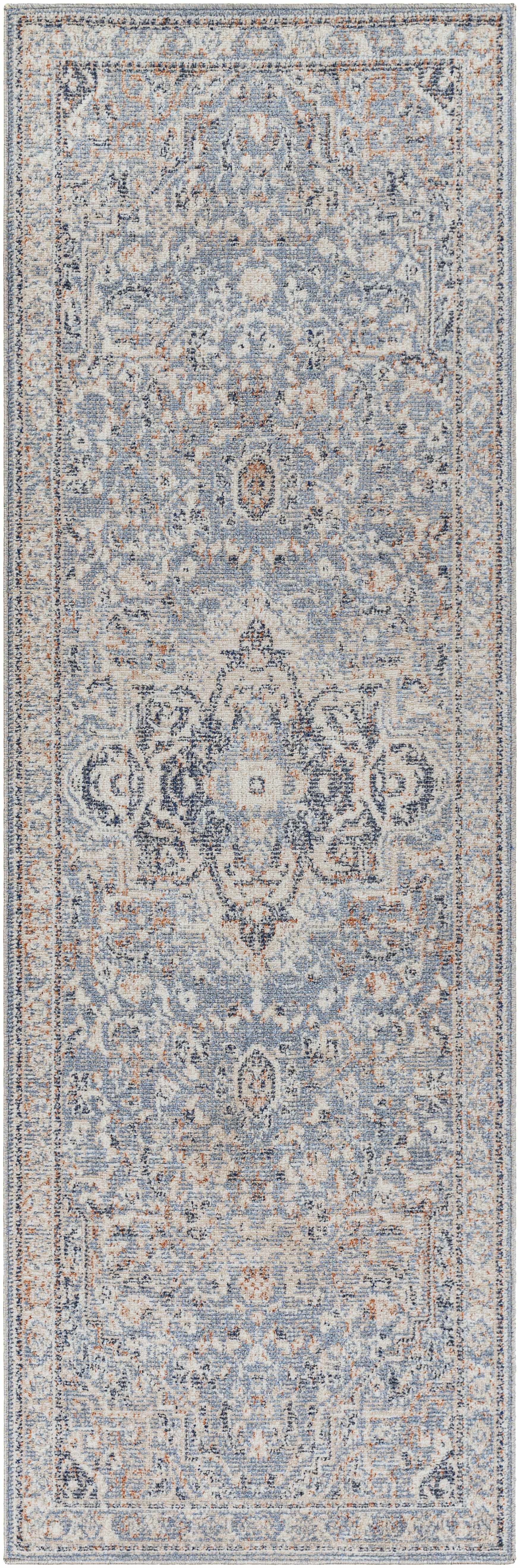 Buguey Cream&Blue Area Rug - Clearance by Boutique Rugs