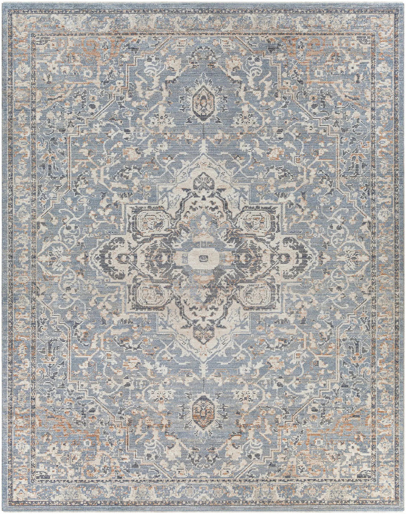 Buguey Cream&Blue Area Rug - Clearance by Boutique Rugs