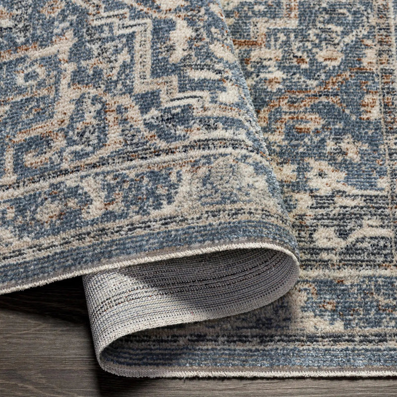 Buguey Cream&Blue Area Rug - Clearance by Boutique Rugs
