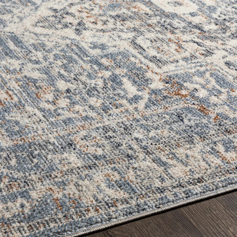 Buguey Cream&Blue Area Rug - Clearance by Boutique Rugs