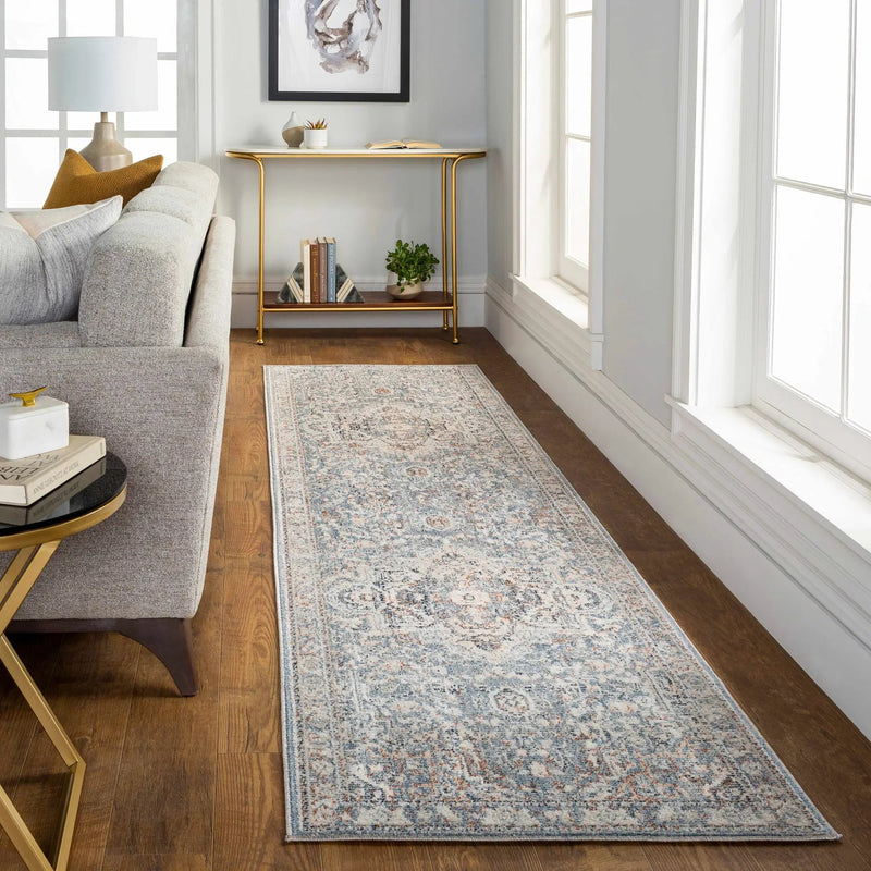Buguey Cream&Blue Area Rug - Clearance by Boutique Rugs
