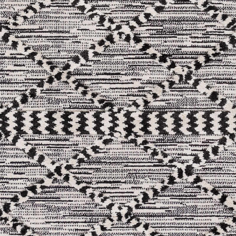 Warrandyte 5x7 Black&White High-Low Rug - Clearance by Boutique Rugs