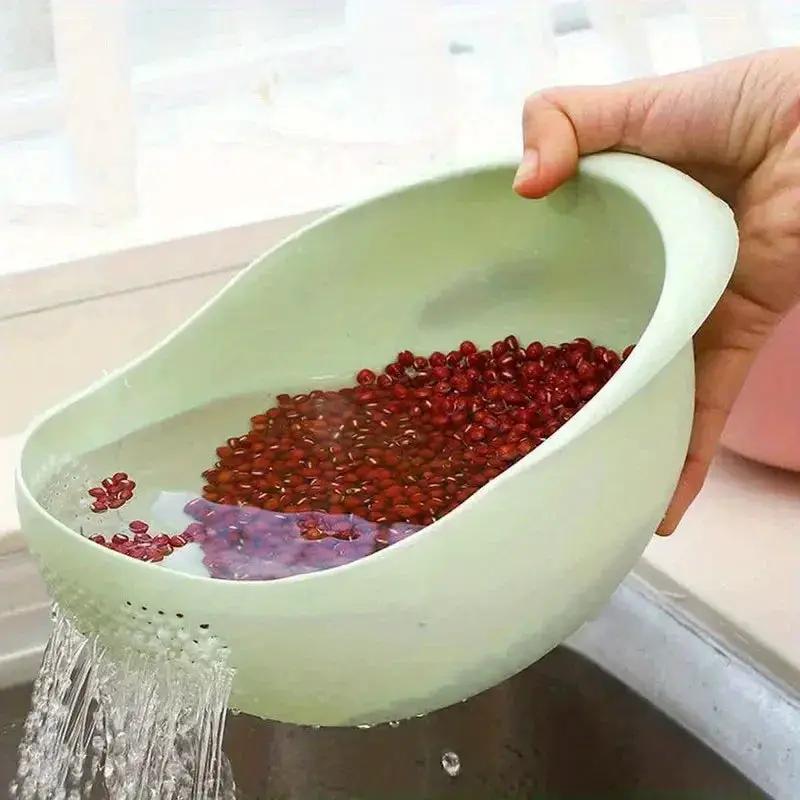 Washing Basket - Food-Safe Plastic with Drain by House Of Avana