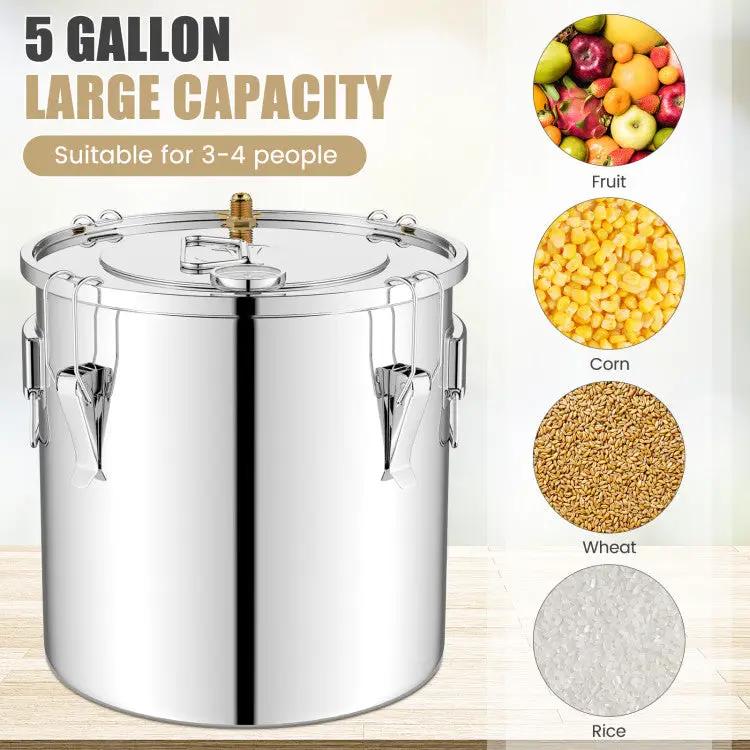 5/10 Gal 22/38 L Water Alcohol Distiller for DIY Whisky by DirectDeals