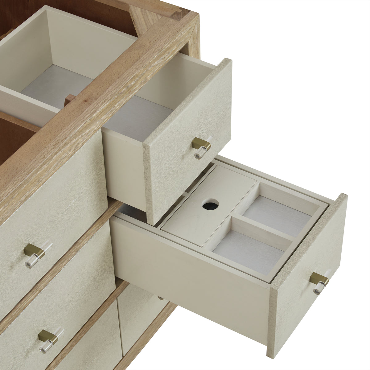 James Martin Celeste 48" Single Bathroom Vanity, Sunwashed Oak with Embossed Shagreen Drawer Fronts, view 16