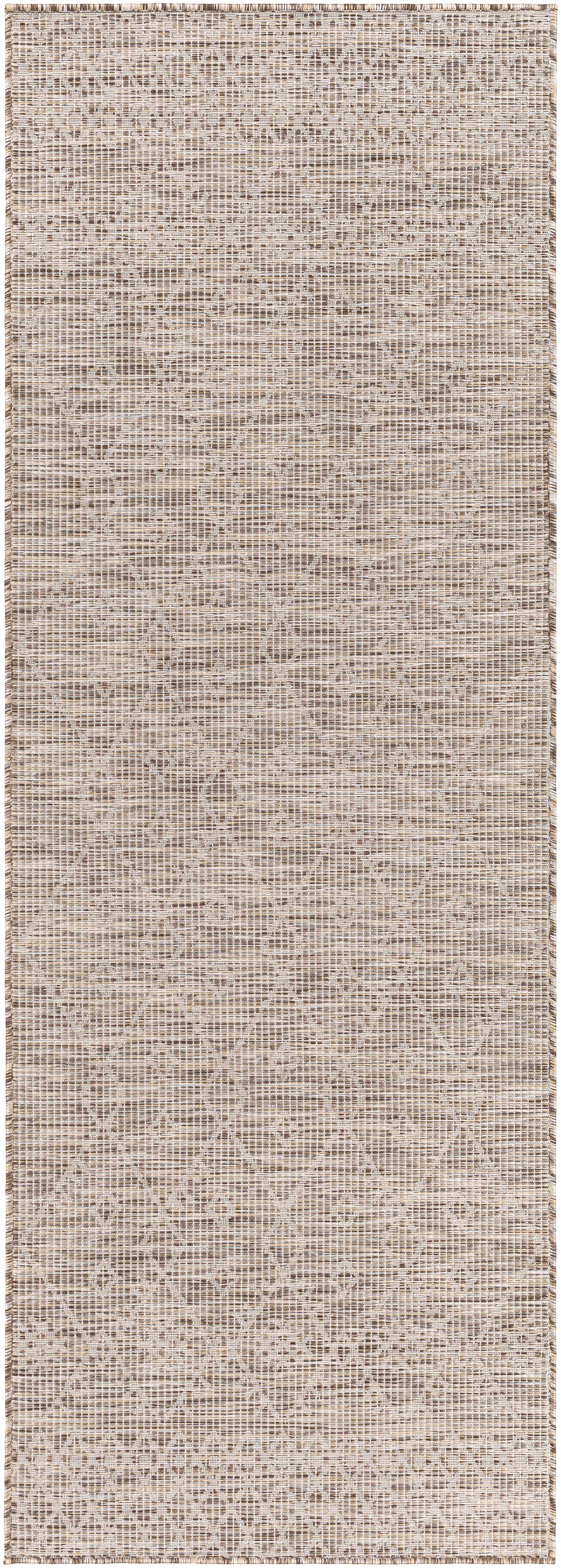 Lorena Beige Flatweave Trellis Outdoor Rug - Clearance by Boutique Rugs