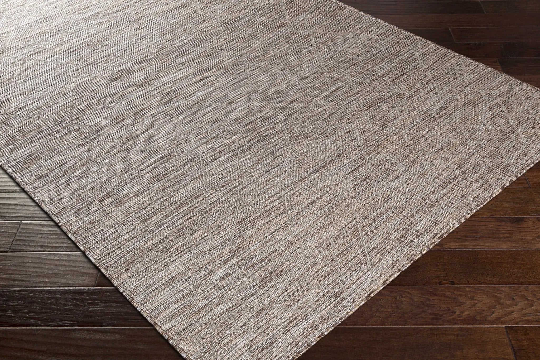 Lorena Beige Flatweave Trellis Outdoor Rug - Clearance by Boutique Rugs