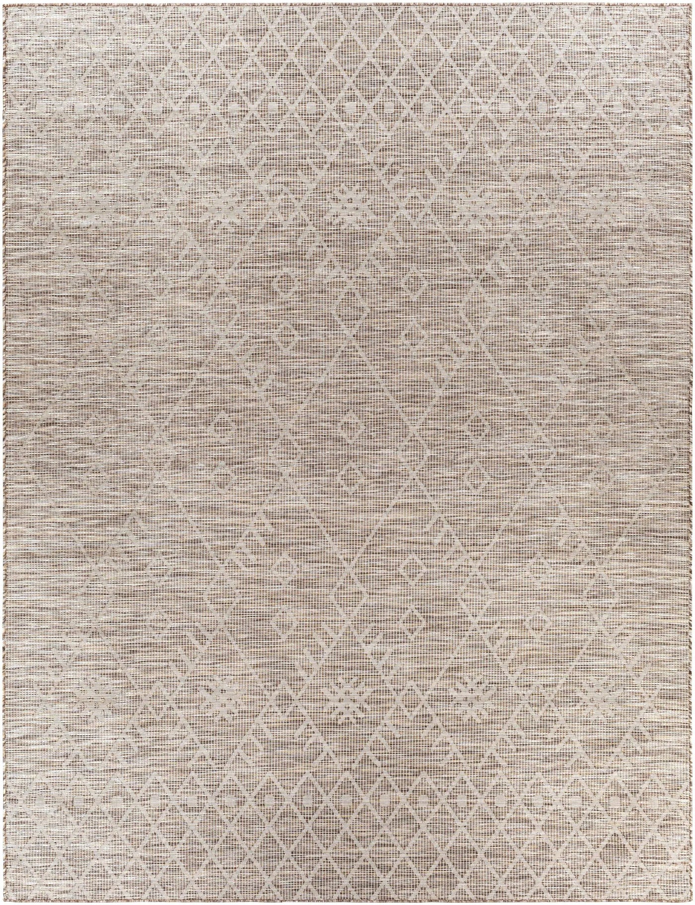 Lorena Beige Flatweave Trellis Outdoor Rug - Clearance by Boutique Rugs