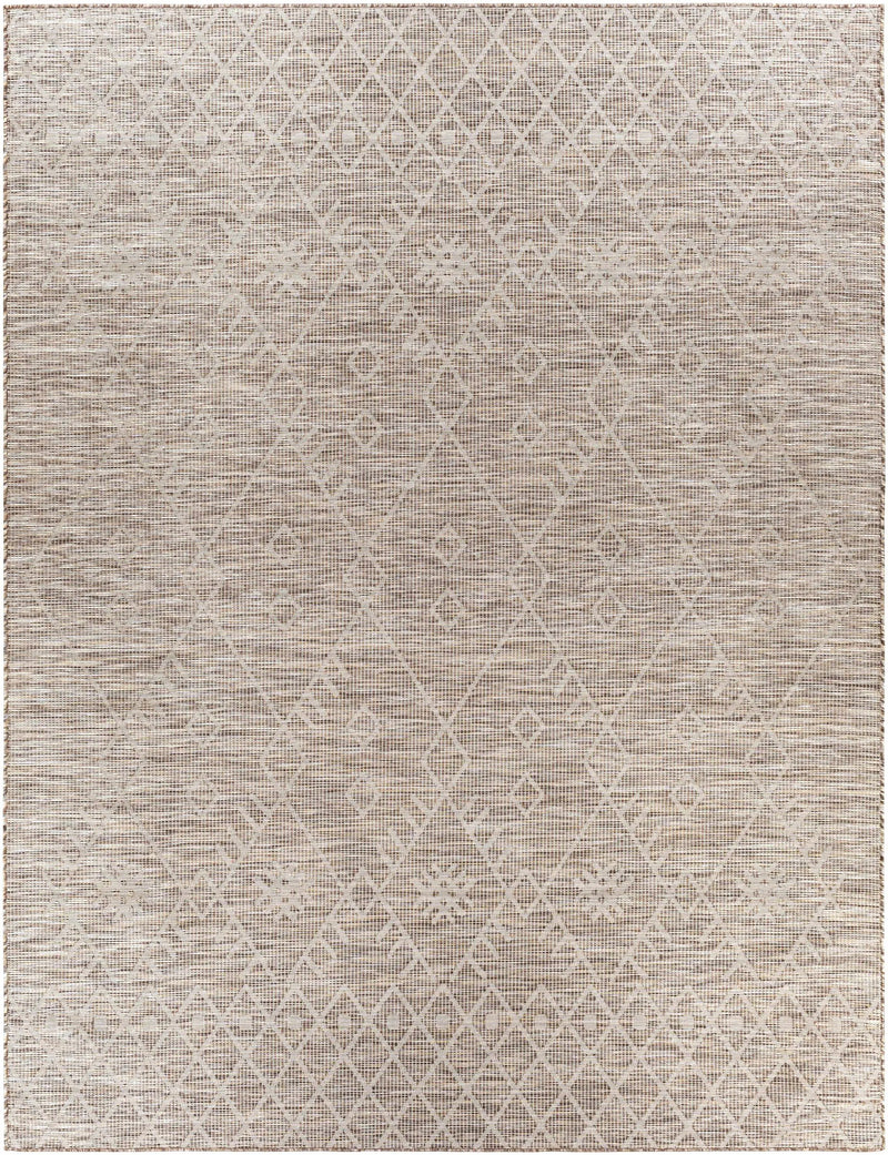 Lorena Beige Flatweave Trellis Outdoor Rug - Clearance by Boutique Rugs