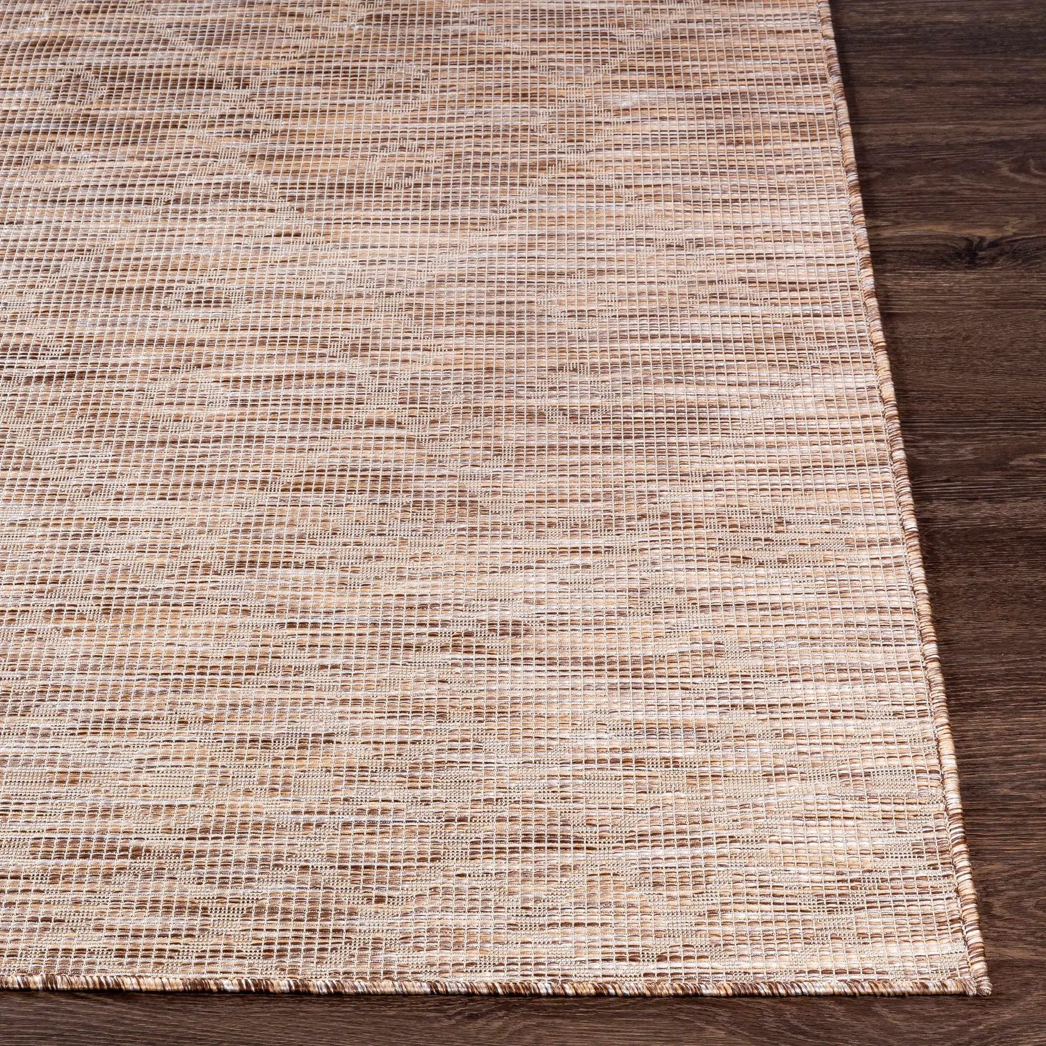Lorena Beige Flatweave Trellis Outdoor Rug - Clearance by Boutique Rugs
