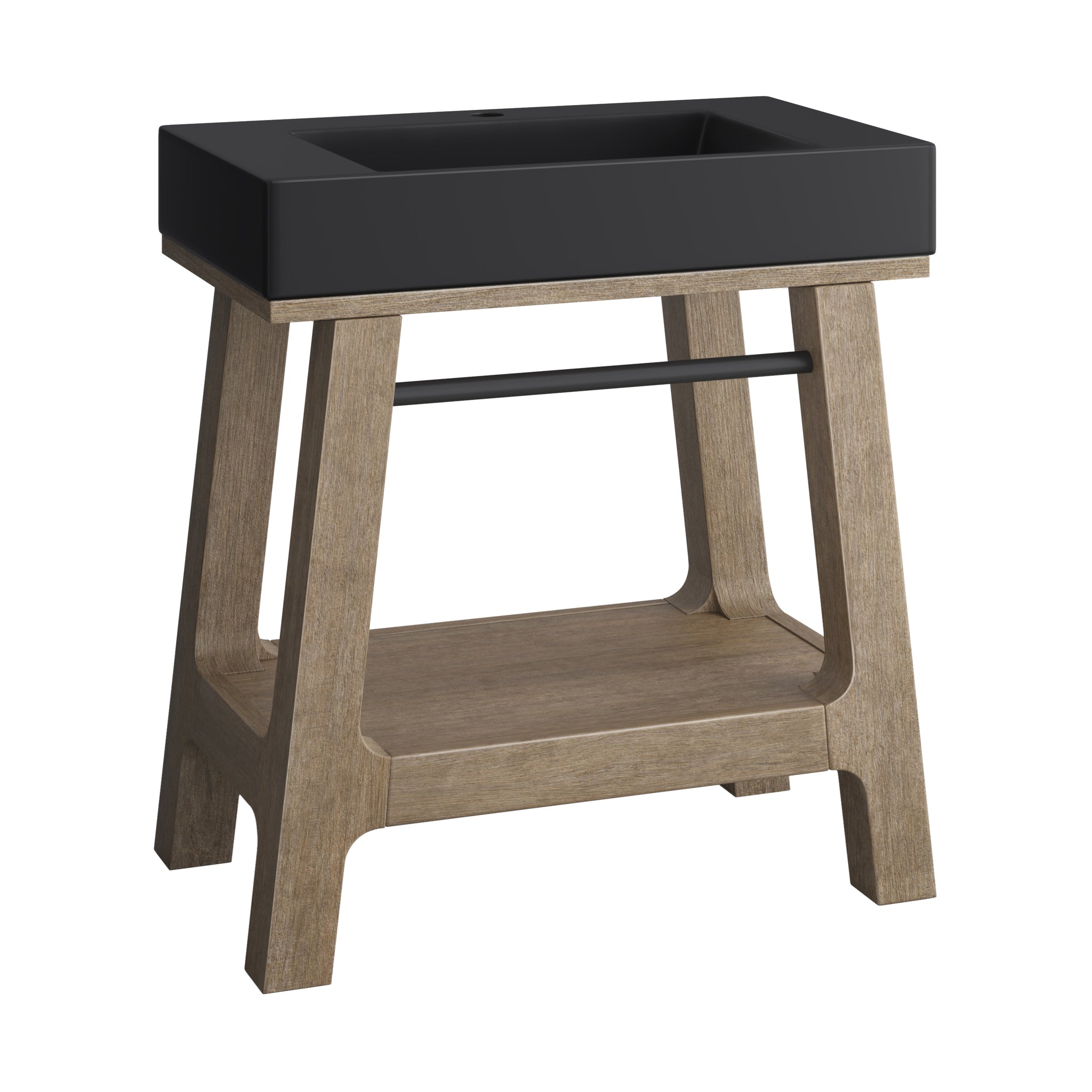 James Martin Auburn 31.5" Single Console Vanity, Weathered Timber by James Martin