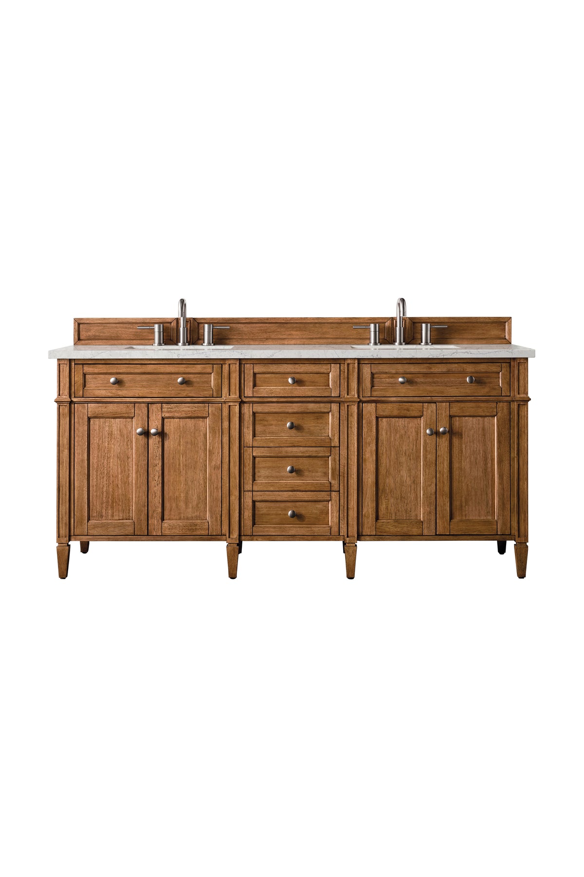 James Martin Brittany 72" Double Bathroom Vanity, Saddle Brown, view 40