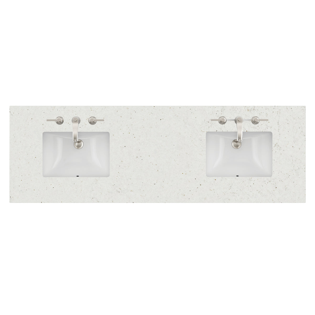 James Martin 72" Double Vanity Top with Eternal Marfil countertop
