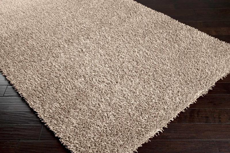 Browder Solid Beige Shag Area Rug - Clearance by Boutique Rugs