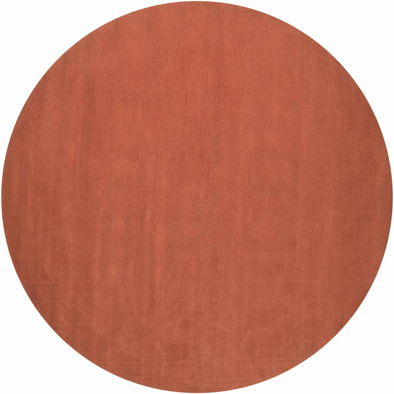 Brockton Solid Orange Wool Rug by Boutique Rugs