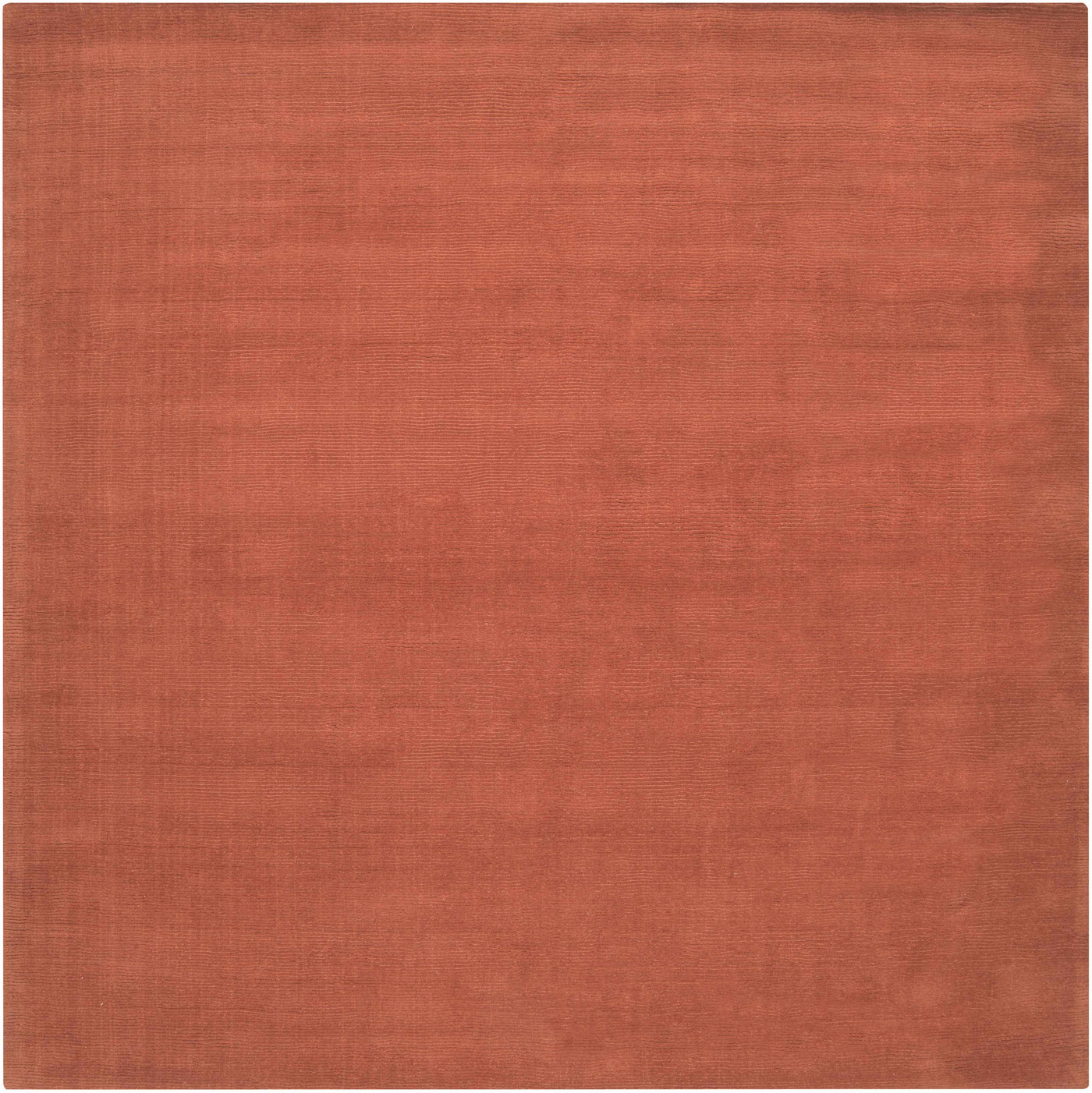 Brockton Solid Orange Wool Rug by Boutique Rugs