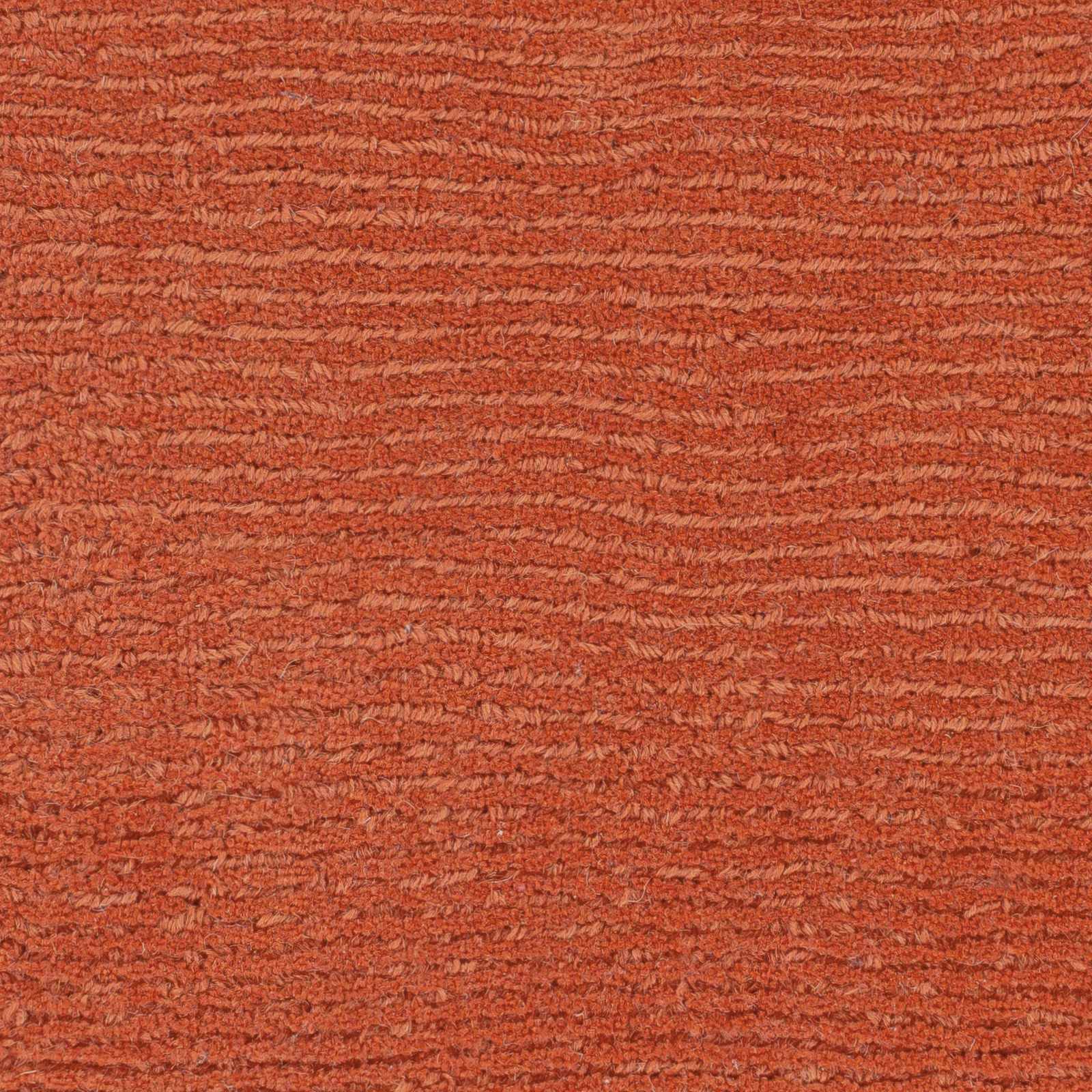 Brockton Solid Orange Wool Rug by Boutique Rugs