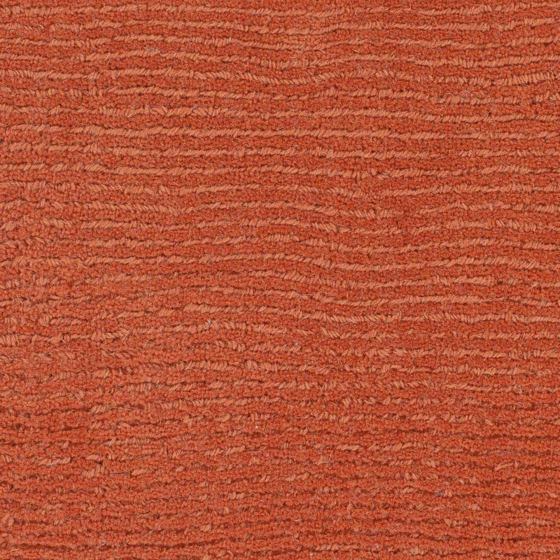 Brockton Solid Orange Wool Rug by Boutique Rugs