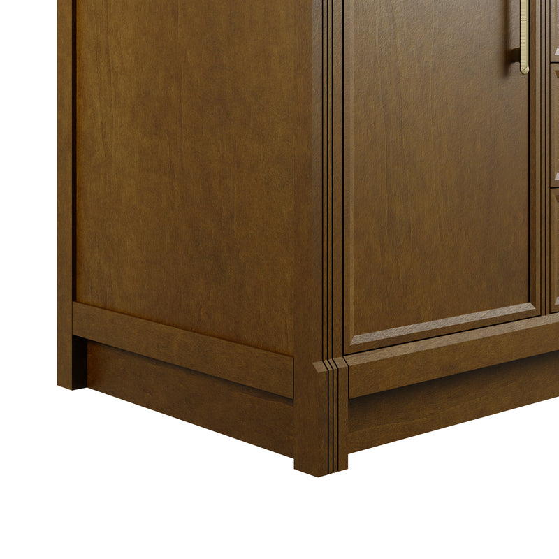 James Martin Bellshire 120" Single Bathroom Vanity, Honey Oak, view 9