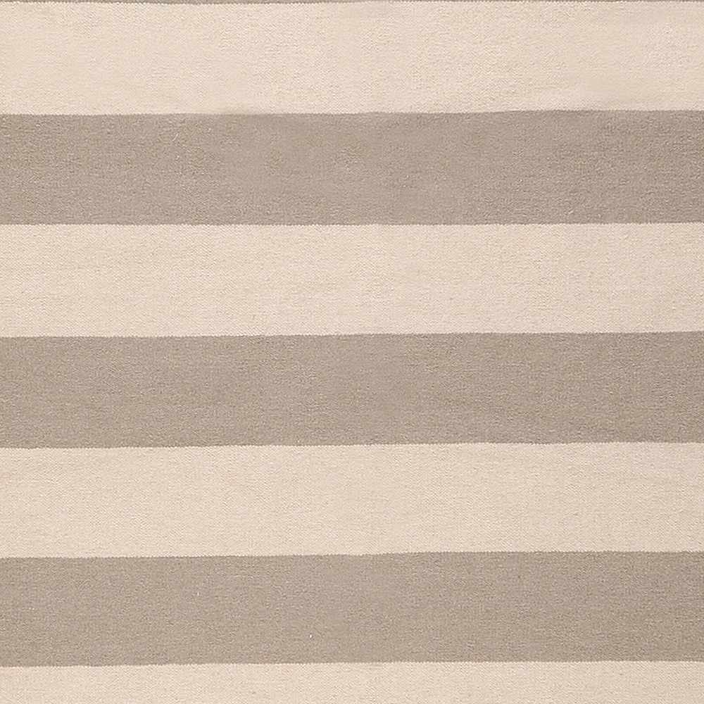 Ingersoll Beige&Gray Striped Wool Area Rug - Clearance by Boutique Rugs