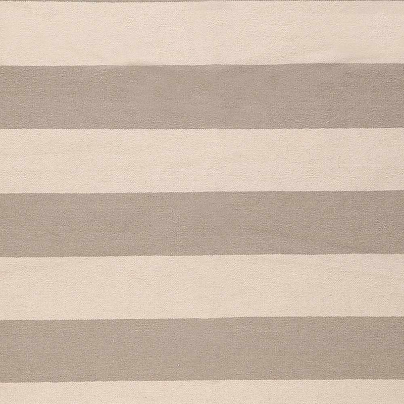 Ingersoll Beige&Gray Striped Wool Area Rug - Clearance by Boutique Rugs