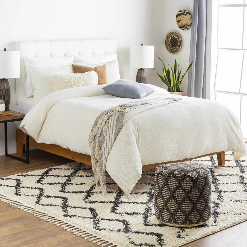 Quinipot Natural Woven Circular Moonj Grass Tapestry by Boutique Rugs