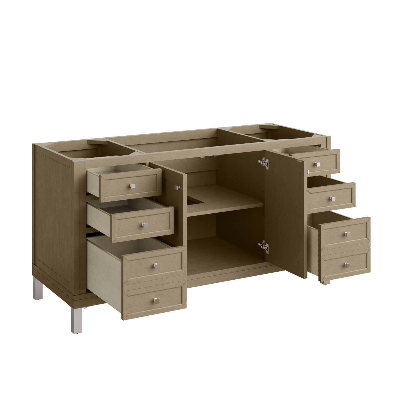 James Martin Chicago 60" Single Bathroom Vanity, Walnut Whisper by James Martin
