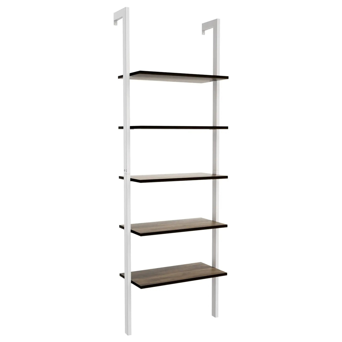 5-Tier Wood Look Ladder Shelf with Metal Frame for Home by DirectDeals