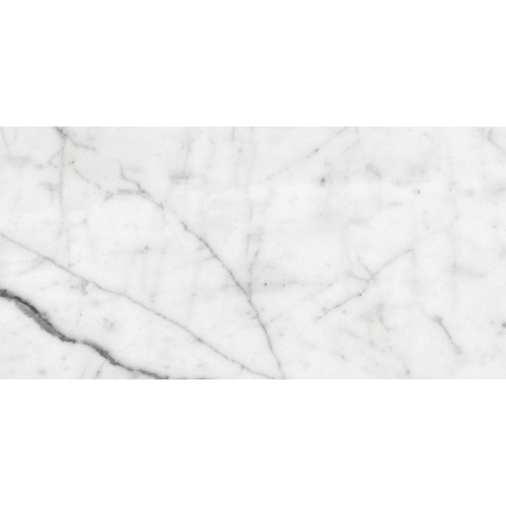 White Carrara Honed Marble Tiles 6x12 Marble Honed 6x12 Tiles