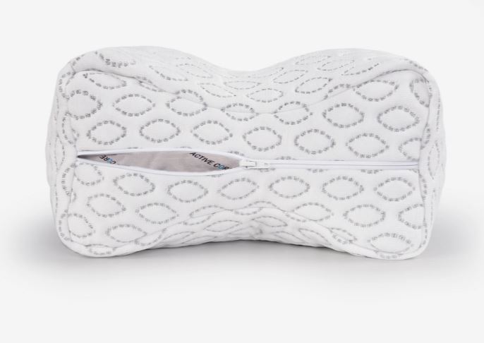 White Cooling Knee Pillow with Ergonomic Support - BEDGEAR, photo 5 of 5