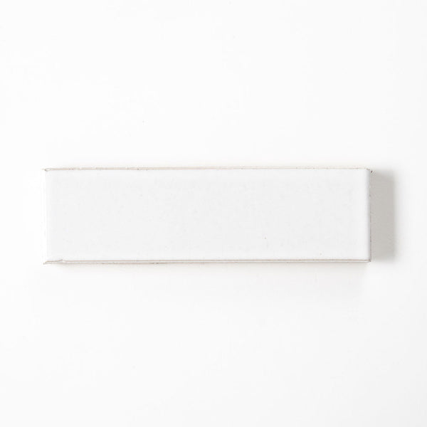 White Dust Glossy Ceramic Tiles 2 1/4x7 9/16