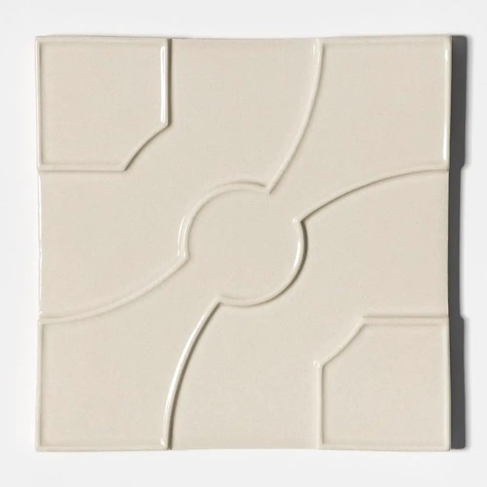 White Glossy Ceramic Accent Tiles 8x8