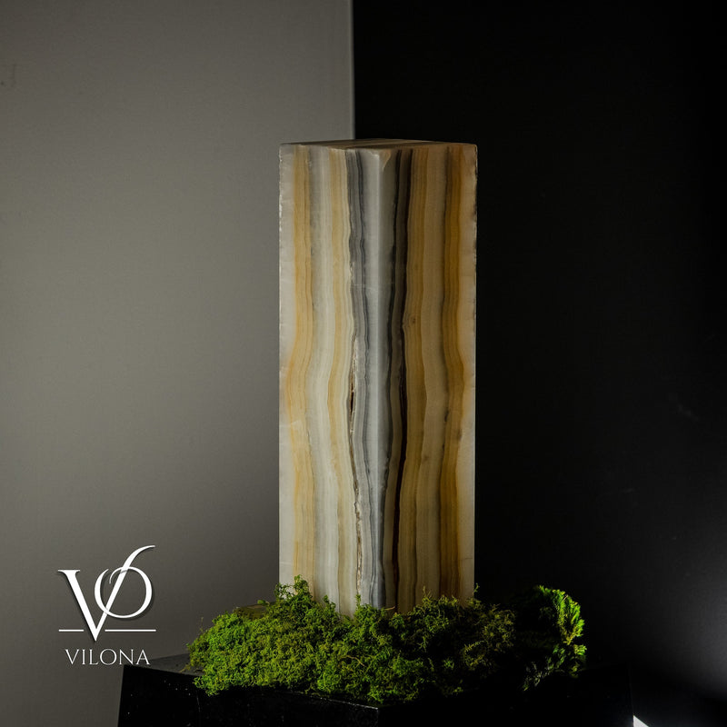 White Ice Onyx Lamp (Exotic Druzy Table Lamp #11), photo 2 of 5