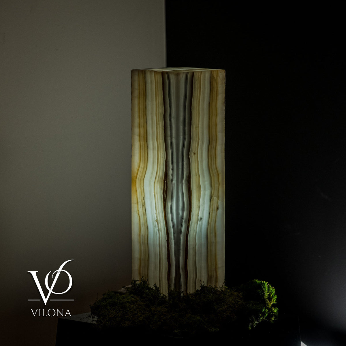 White Ice Onyx Lamp (Exotic Druzy Table Lamp #11), photo 3 of 5