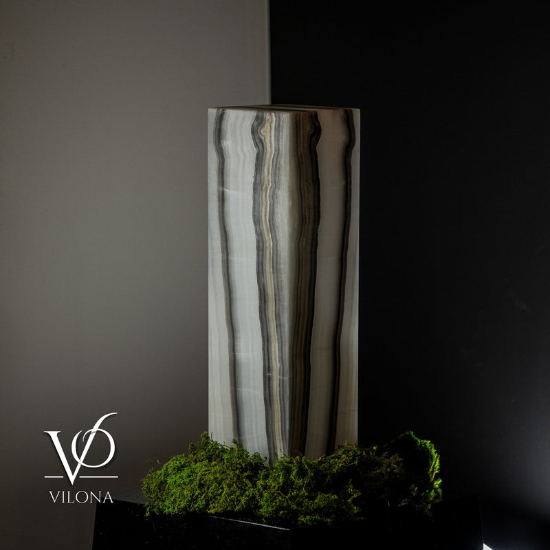 White Ice Onyx Lamp (Exotic Table Lamp #7), photo 2 of 5