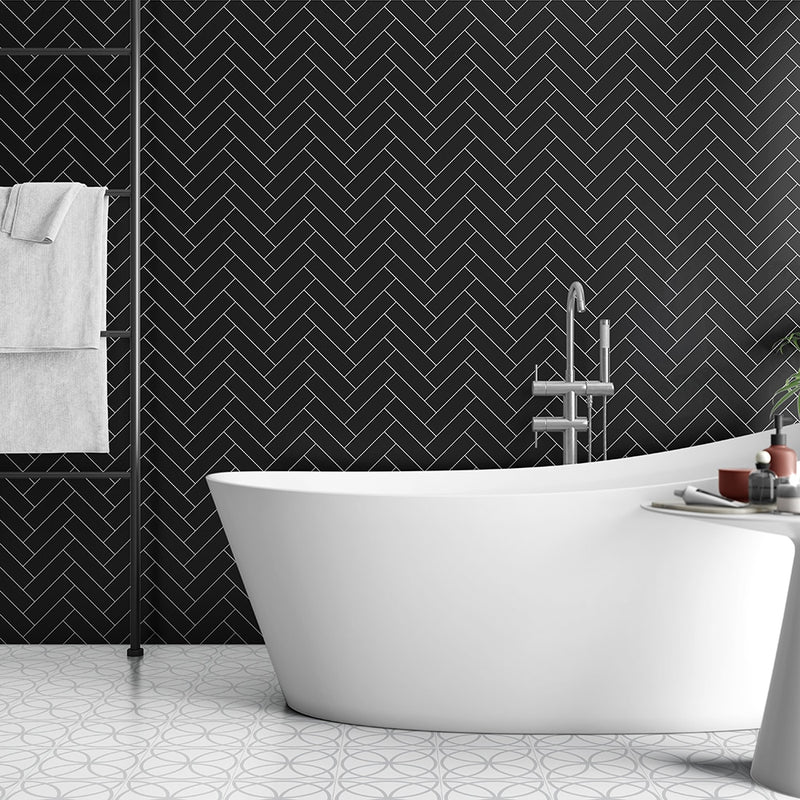 White Matte Colore Look Porcelain Tiles 8x8 Porcelain Matte 8x8 Tiles — 3