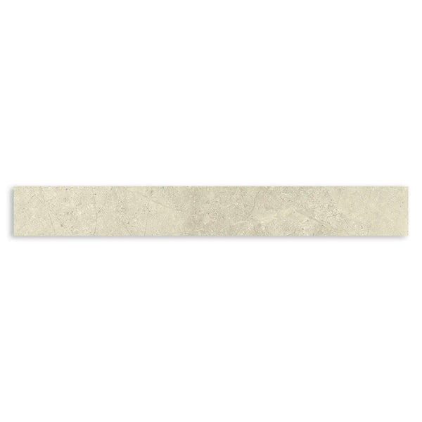 White Matte Bullnose Porcelain Moldings 3x24