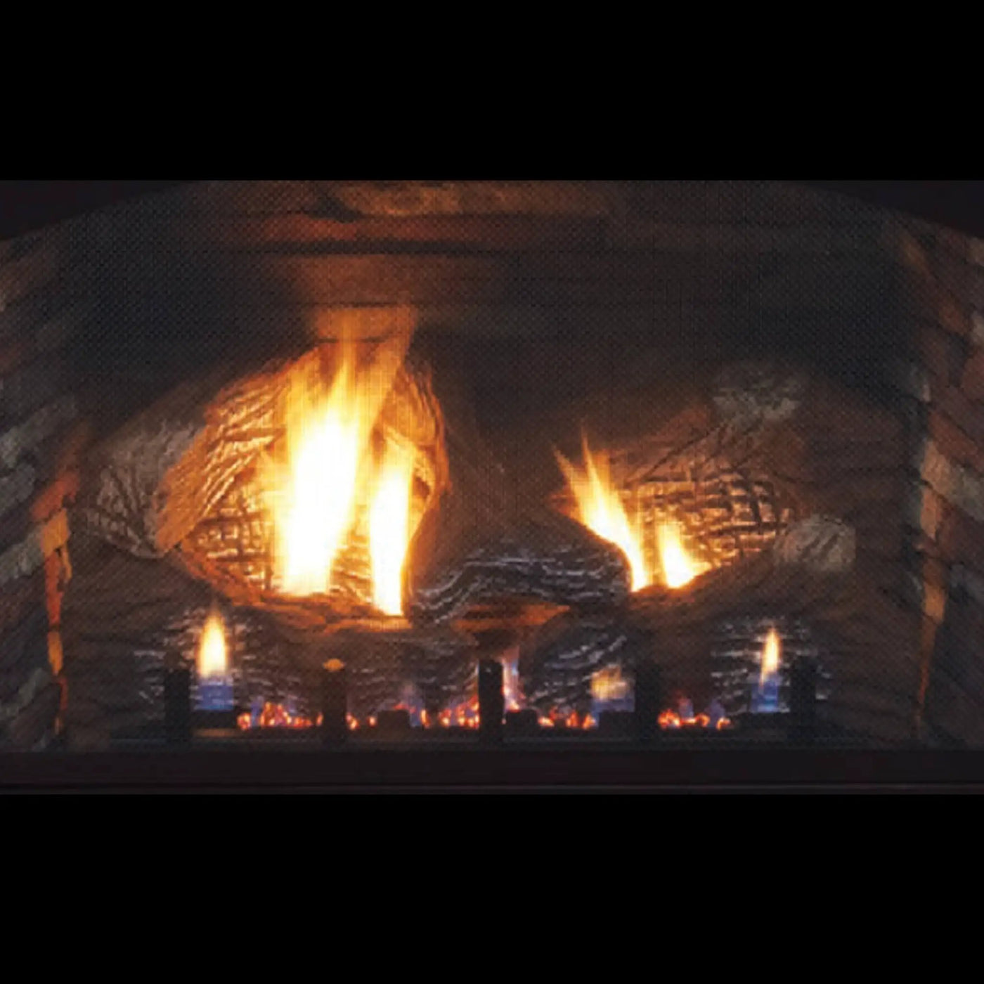 White Mountain Hearth (Empire) Vail 32-Inch Vent-Free Propane/Natural Gas Fireplace With Outer Frame, Hood, Louvers (SAK41582) by SAKSBY WHOLESALE