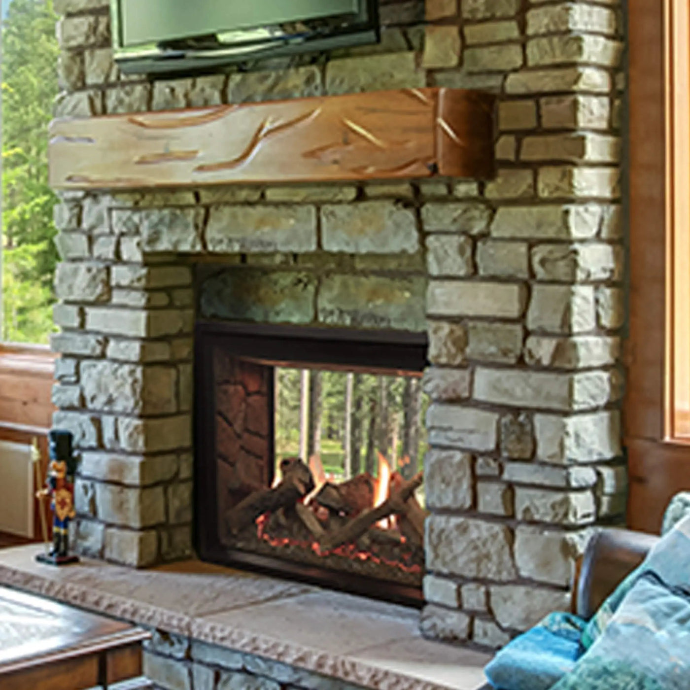White Mountain Hearth Rushmore 40-Inch TruFlame Clean Face Direct Vent Fireplace [DVCT40CSP95] (SAK34829) by SAKSBY WHOLESALE